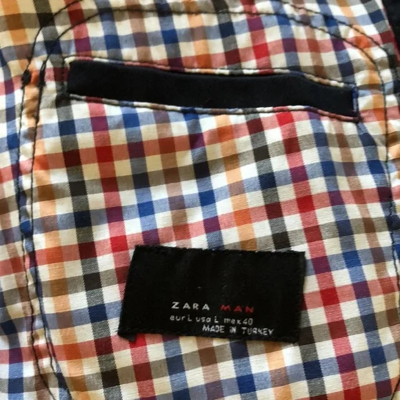 Navy blue Zara men’s raincoat - Long Jacket - Picture 11 of 12